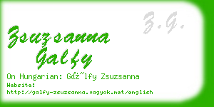 zsuzsanna galfy business card